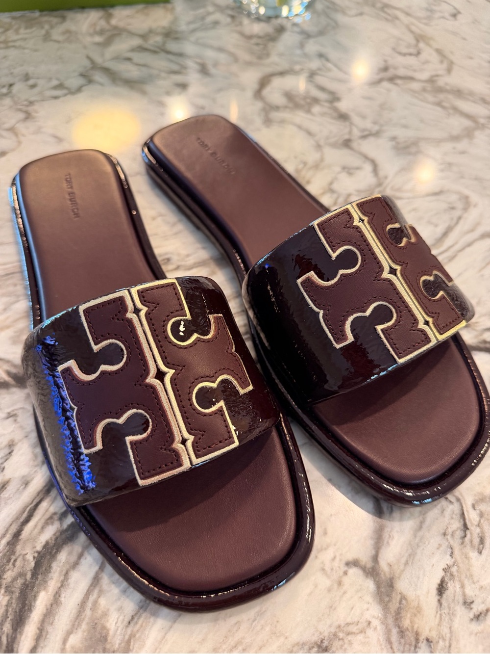 Tory Burch Double T Sport Slide Sandal